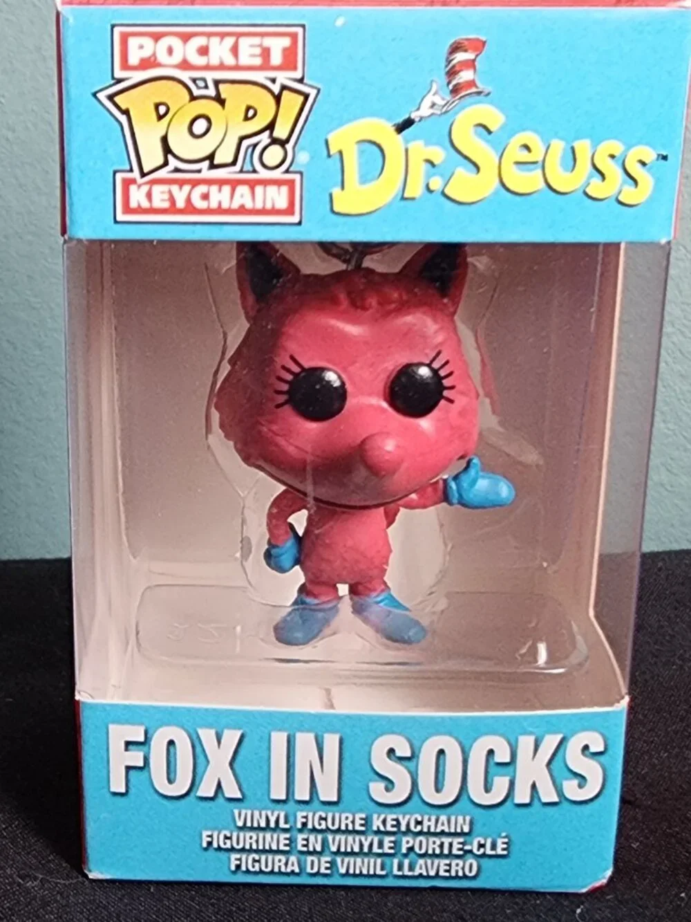 2/$15 Pocket Pop! Keychain Vinyl Dr. Seuss Fox in Socks.